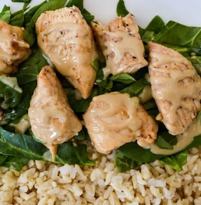 slow cooker spiced chicken with brown rice