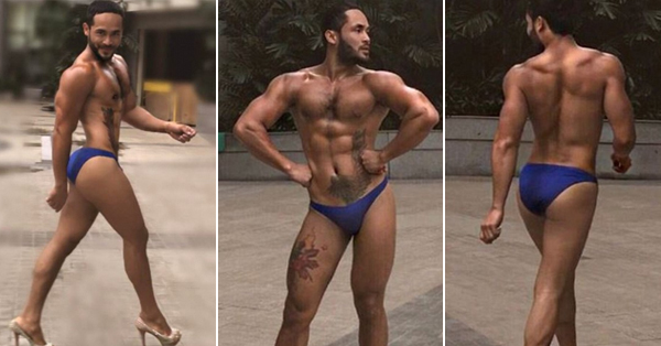 men in skimpy speedos