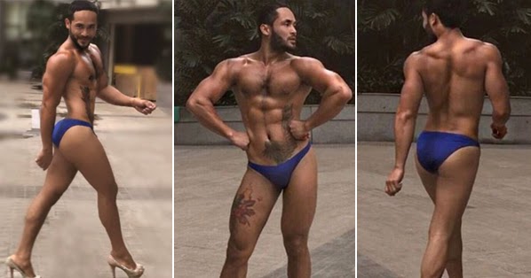 Viral Video Filipino Man In A Skimpy Speedo Puts On Six -1673