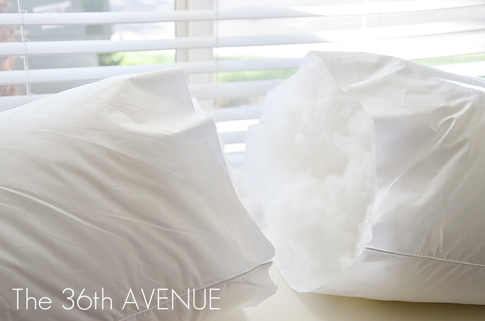 DIY Pillow Insert from a King Size Pillow The 36th AVENUE
