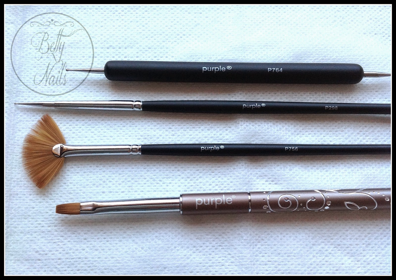 Betty Nails Purple Professional NEWs Professional Nail Art & Gel Brushes