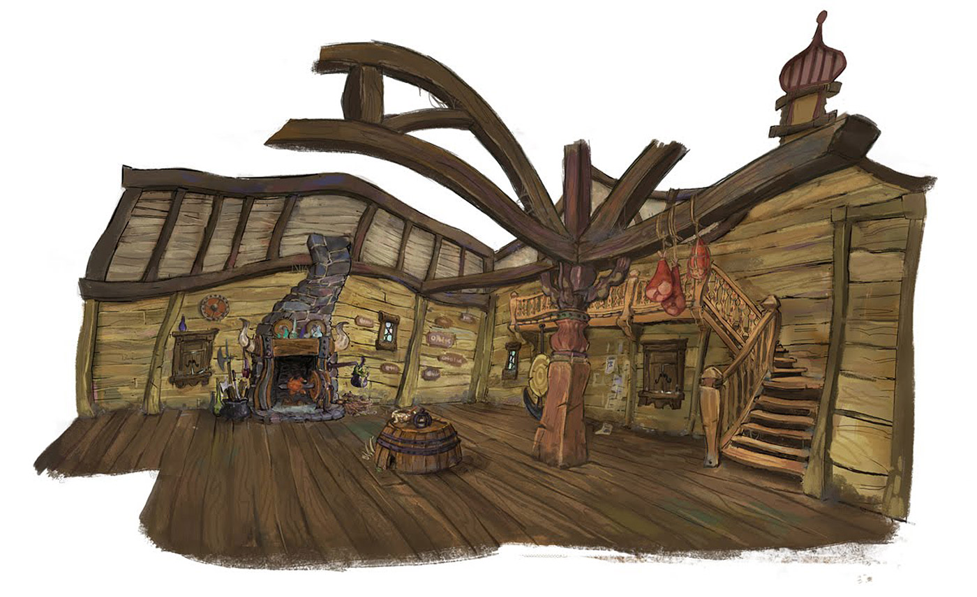 Living Lines Library: Tangled (2010) - Visual Development: Locations