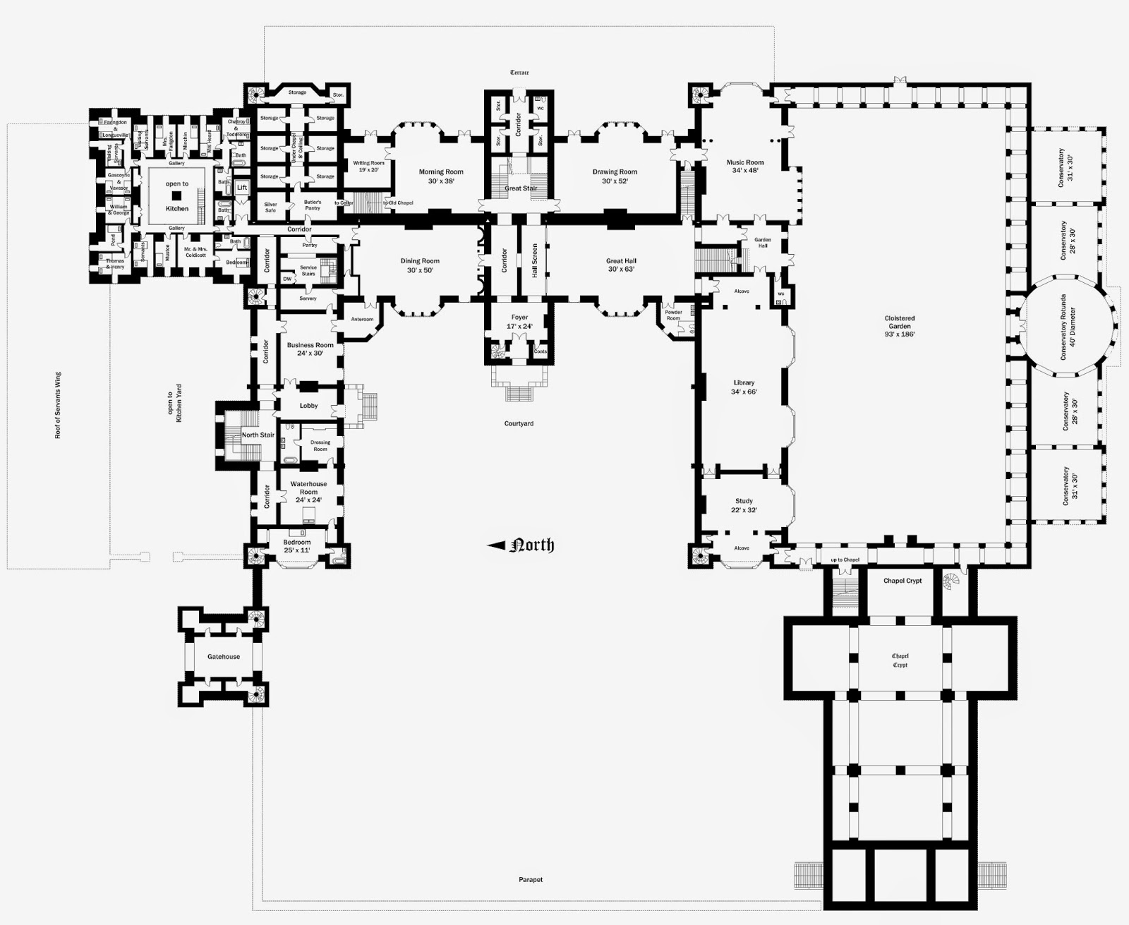 Lord Foxbridgein progress Floor Plans Foxbridge Castle