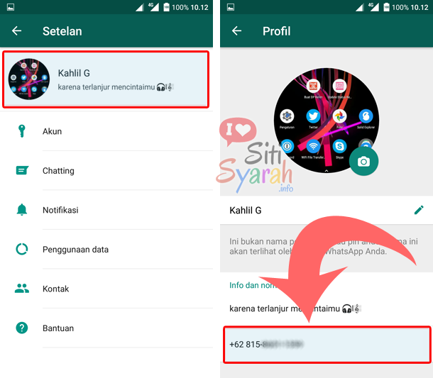 cara mengecek nomor whatsapp sendiri