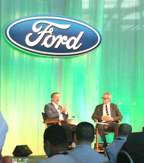 Bill Ford explains that he has been working for over 30 years, since he graduated in 1979 from college, to reinvent Ford into an environmentally conscious corporation. 