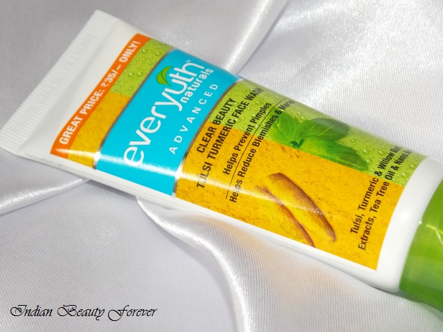 Everyuth Tulsi Turmeric Face wash Review, price