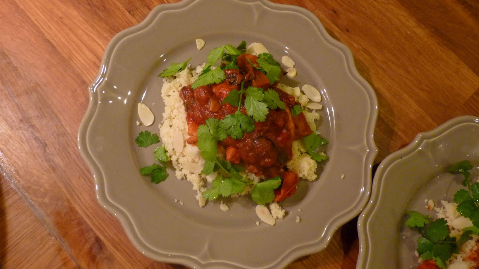 Tchotchkes etc. Moroccan Fish Tagine with Almond Couscous