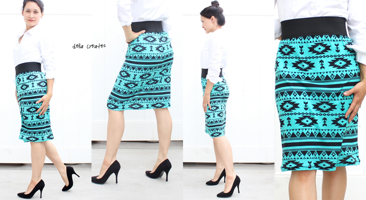 Knit Pencil Skirt Tutorial for Girl Charlee – Two Versions
