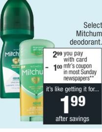 Mitchum deodorant