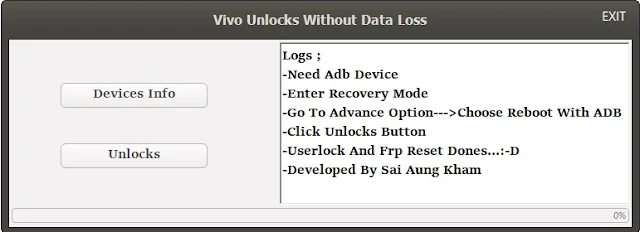 Vivo Device Unlocker Without Data Lost Tool Free Download