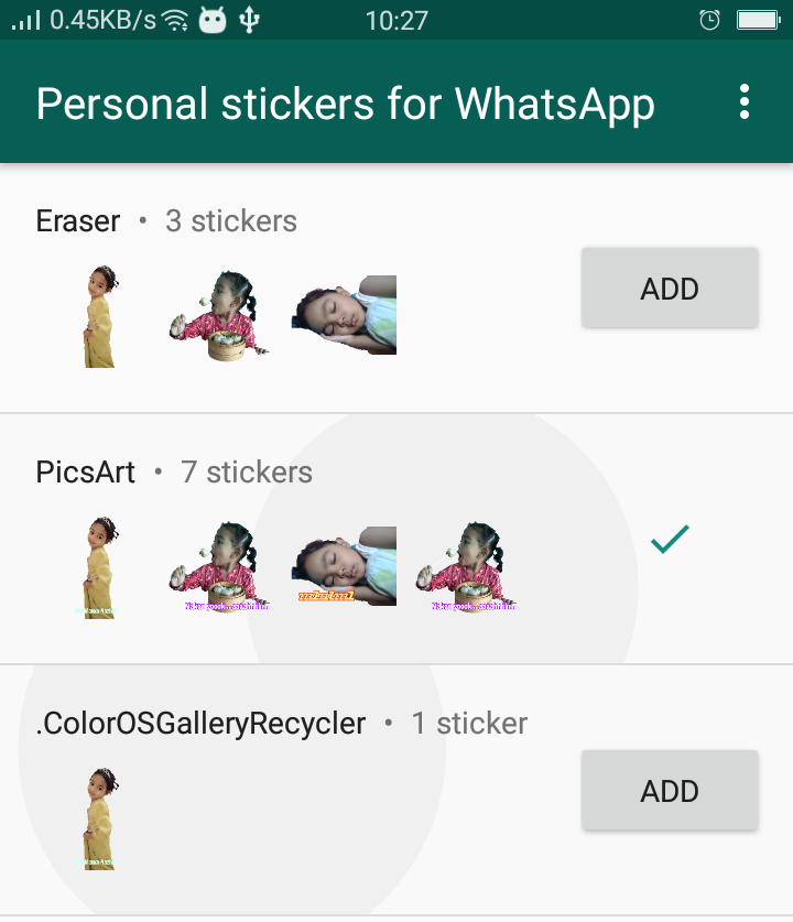 how to save whatsapp stickers in gallery