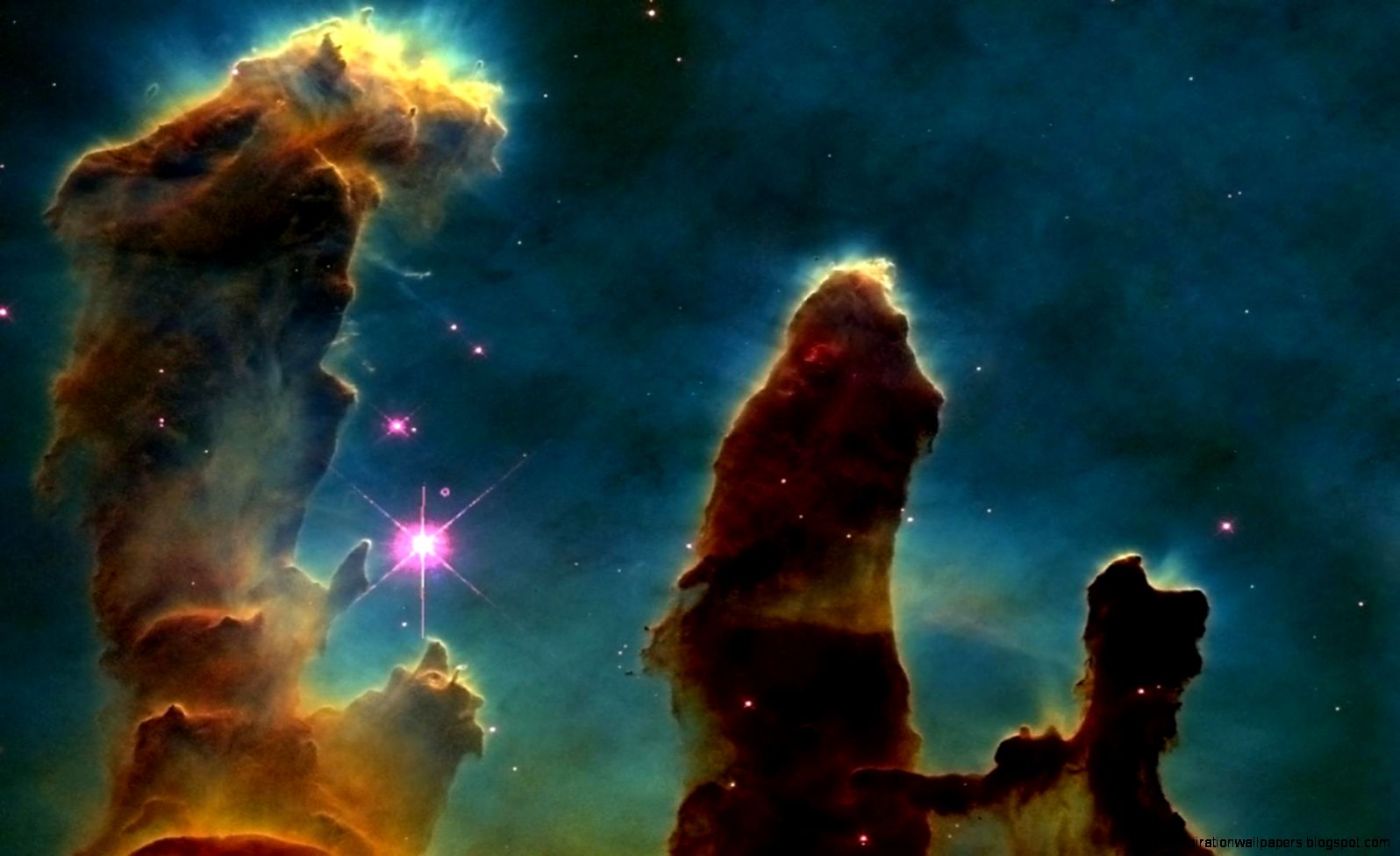 Pillars Of Creation Space Stars Galaxy