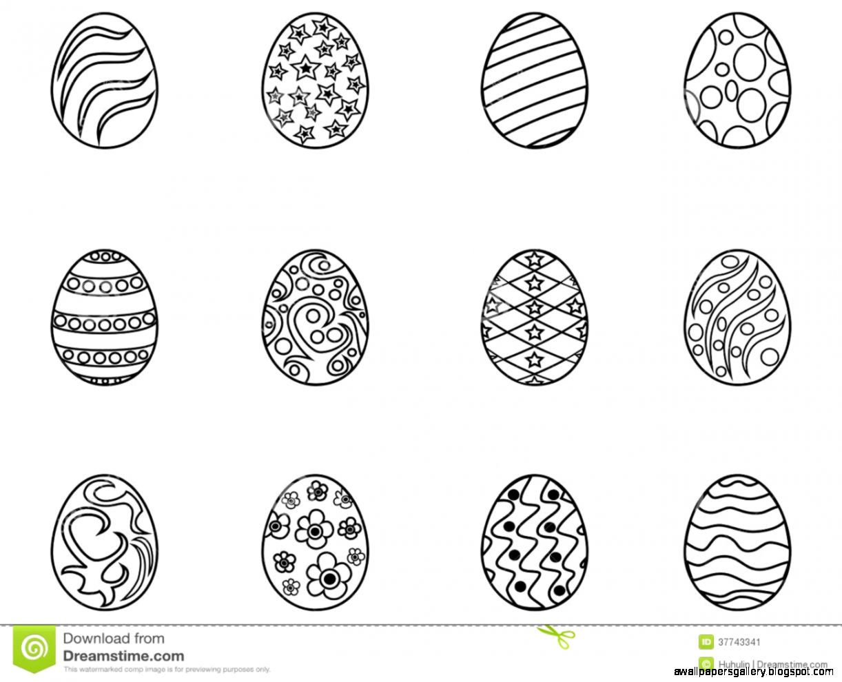 Egg Outline Clipart   Clipart Kid