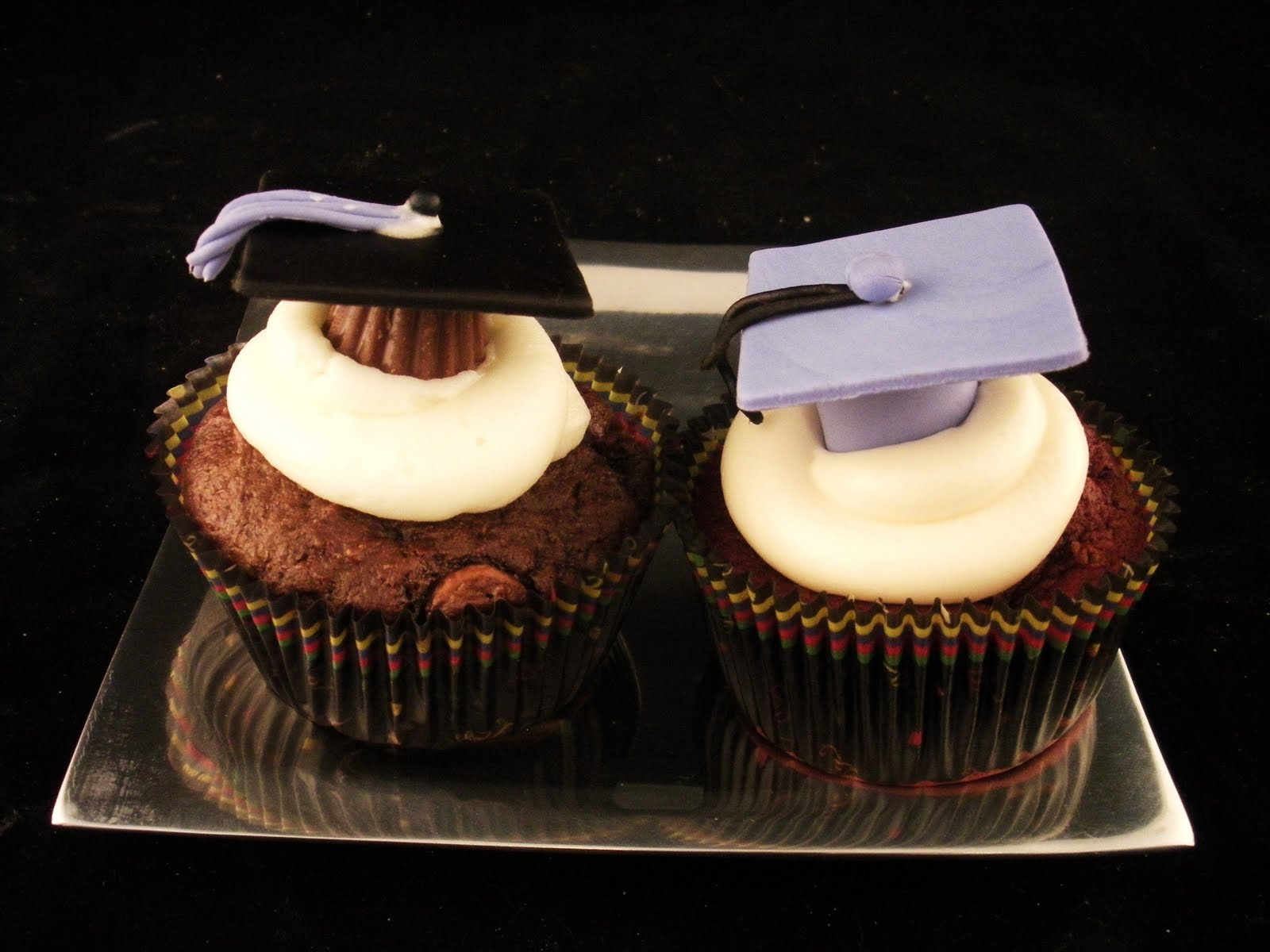 Sugar & Spice Sweets Graduation Cap Cupcakes