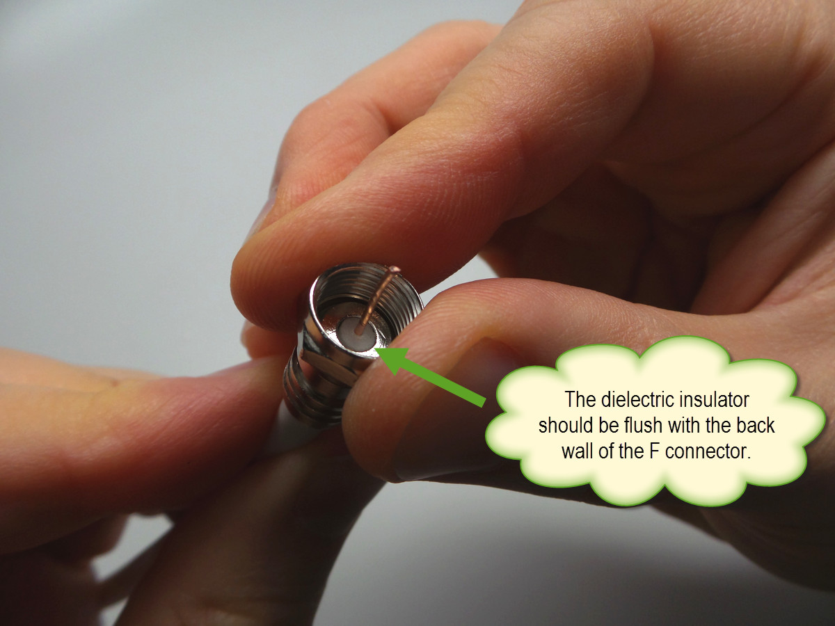 How to Attach a Crimpon F Connector to RG6 Coaxial Cable