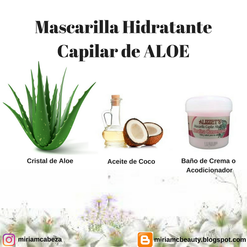 MiriamCBeauty : Mascarilla Hidratante Capilar de (Aloe Vera)