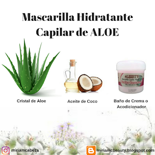 MiriamCBeauty : Mascarilla Hidratante de Sabila (Aloe Vera)