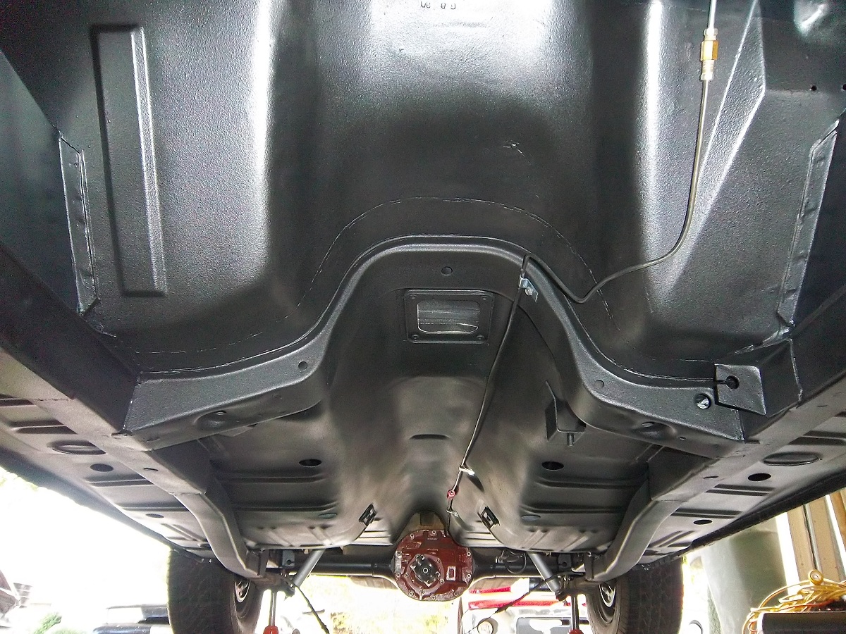 1967 Mustang Restoration Undercarriage Painted!