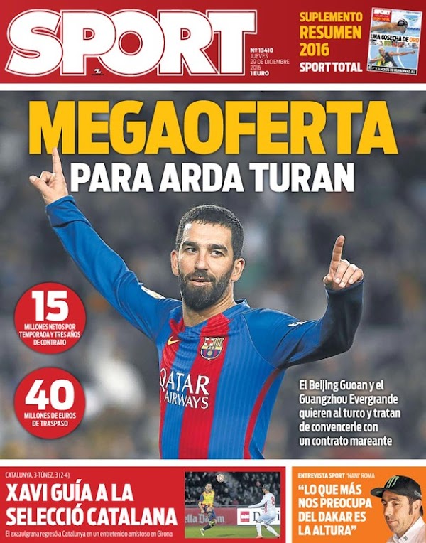 FC Barcelona, Sport: "Megaoferta para Arda Turan"