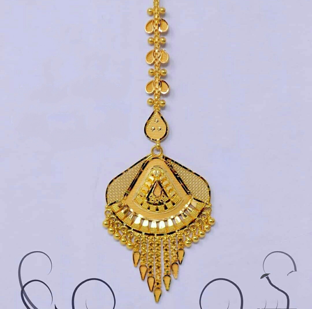 Sone Ka Latest Gold Maang Tikka Designs 2021 22k Gold Maang Tikka