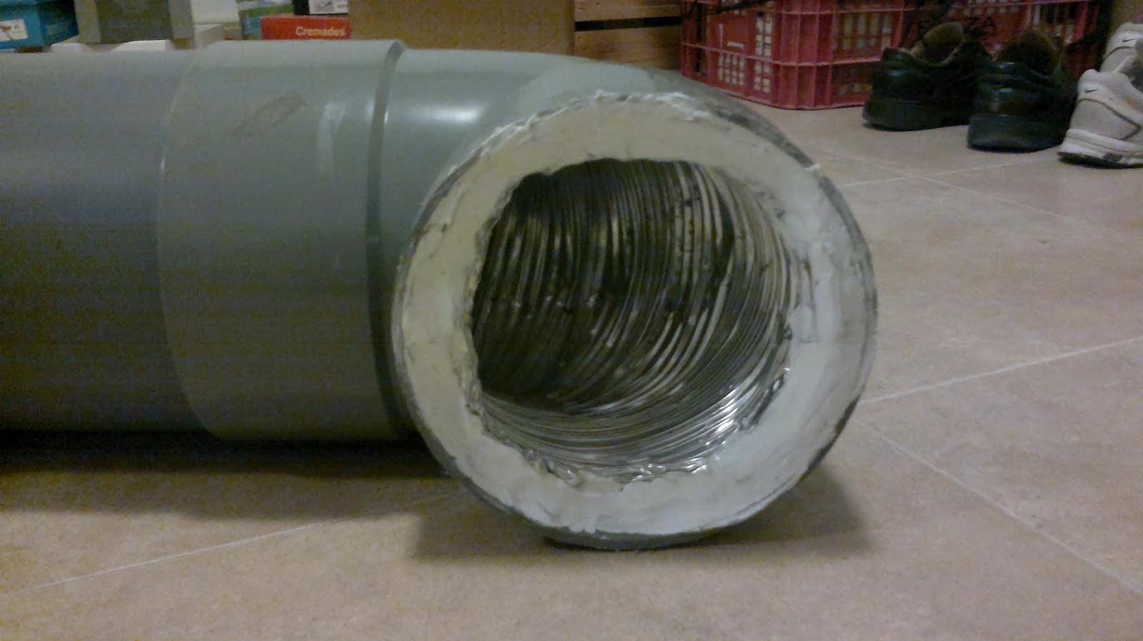 Aicanduit: Calefacción solar por aire: calorifugado de conductos