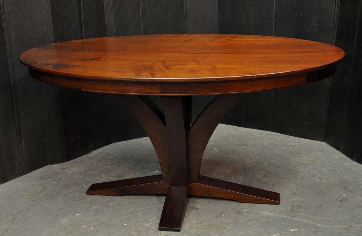 another oval walnut pedestal table lumber woodworking