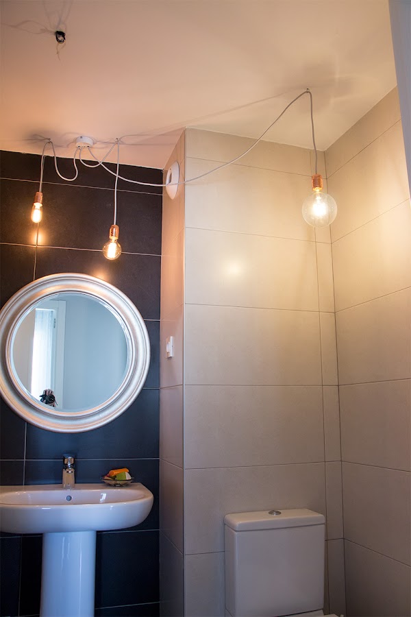 Diy, lámpara de cable textil