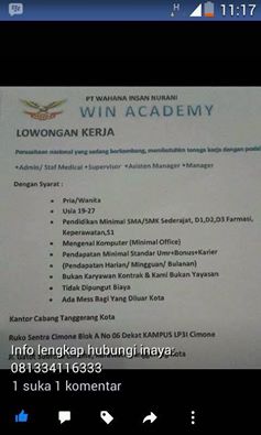 Info Loker Tangerang Kota Dan Sekitarnya 2017