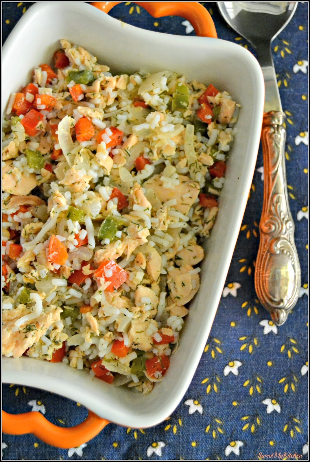 Sweet my Kitchen: Slim rice de salmão e pimentos