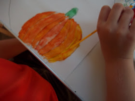 Sweet Tea Classroom: Pumpkin Art Kids: Kids Pumpkin Painting