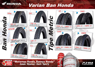 Daftar Harga Ban Luar Motor Tube Type AHM HONDA Terbaru 