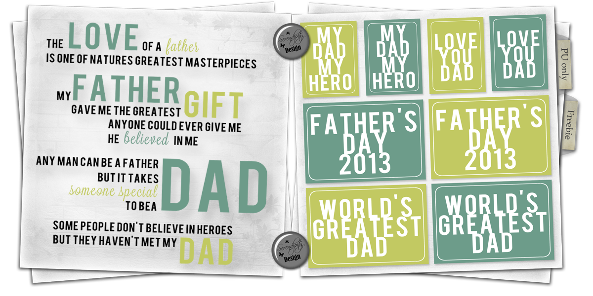 Serendipity Design Freebie Father's Day Package