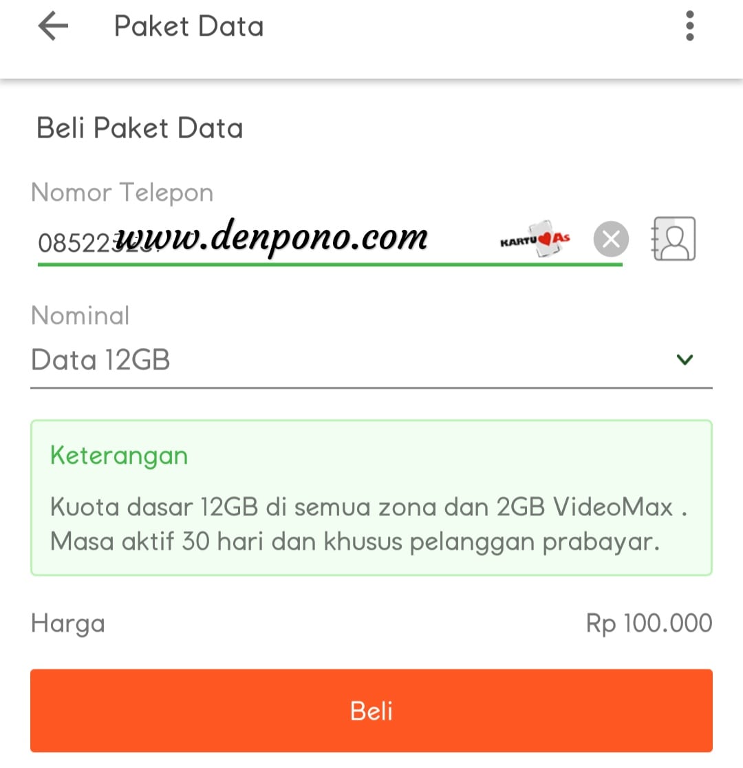 cara masukkan voucher kuota telkomsel