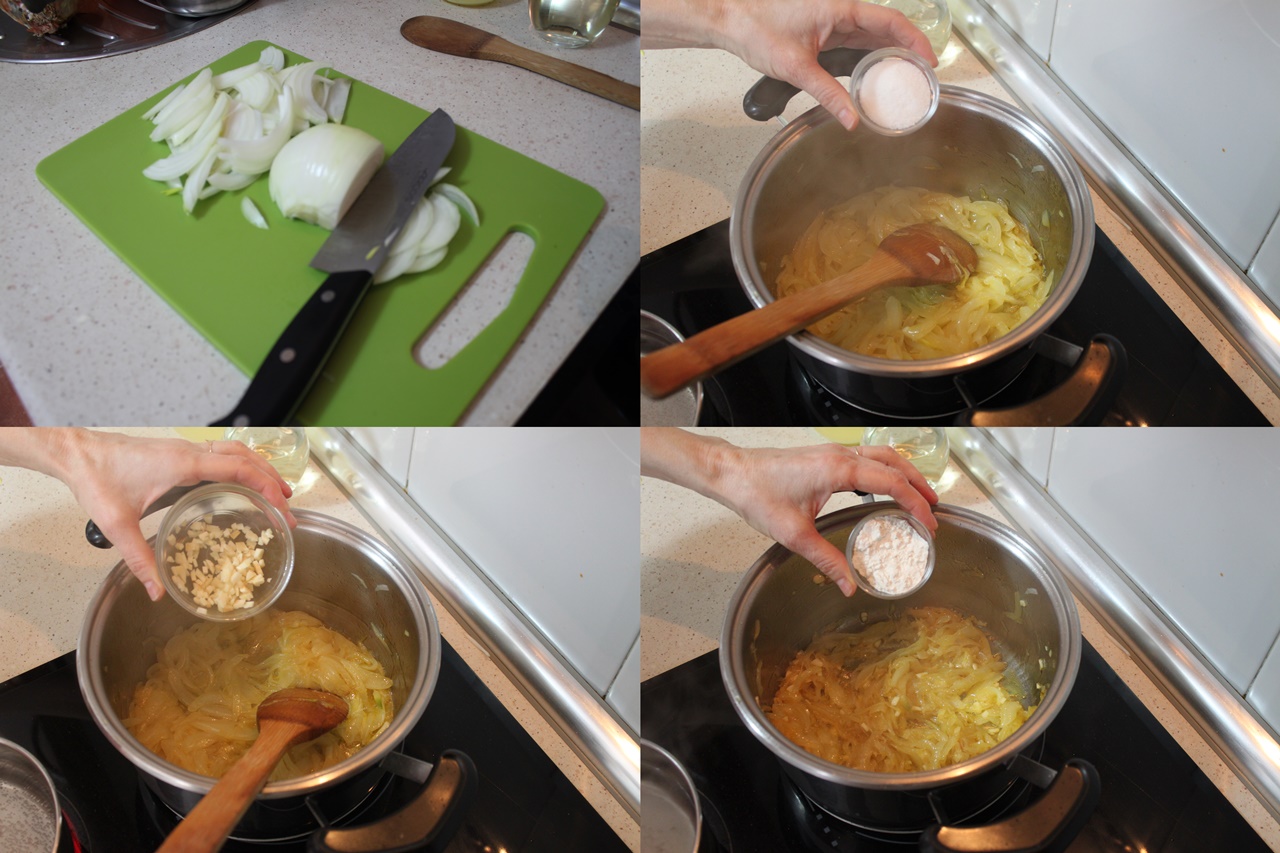Como se hace la sopa de ajo y cebolla