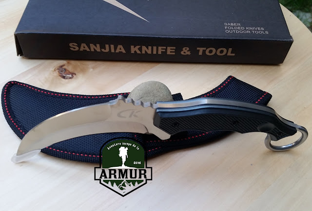 Cutit Karambit SANJIA Knife & Tool Lama Full Tang