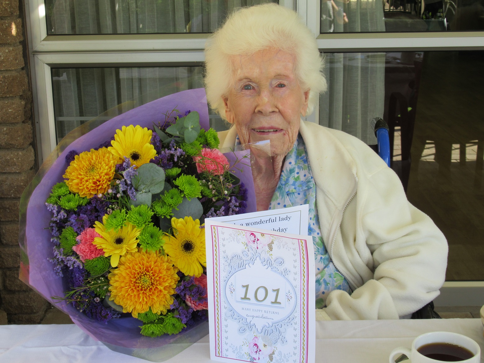 Bright-eyed Betty Haughton recently turned 101. 