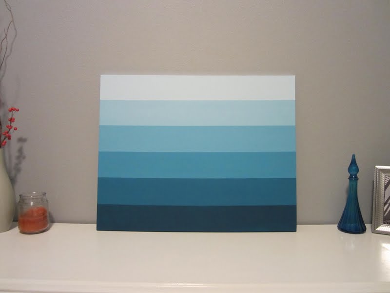 Little House on the Corner DIY "Ombre" Canvas Artwork ScotchBlue