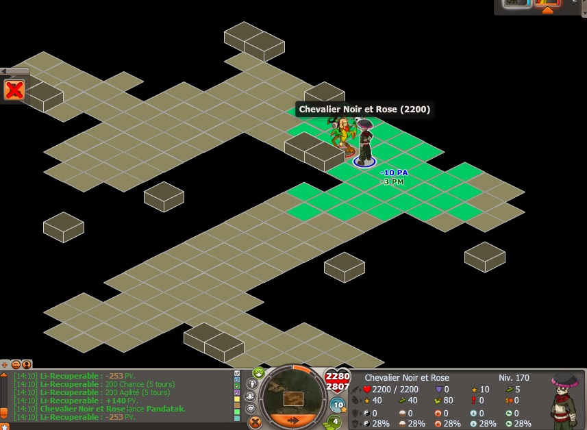 LiTeam Le chevalier noir et rose