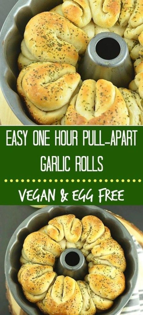 Vegan Easy Pull-Apart Garlic Rolls