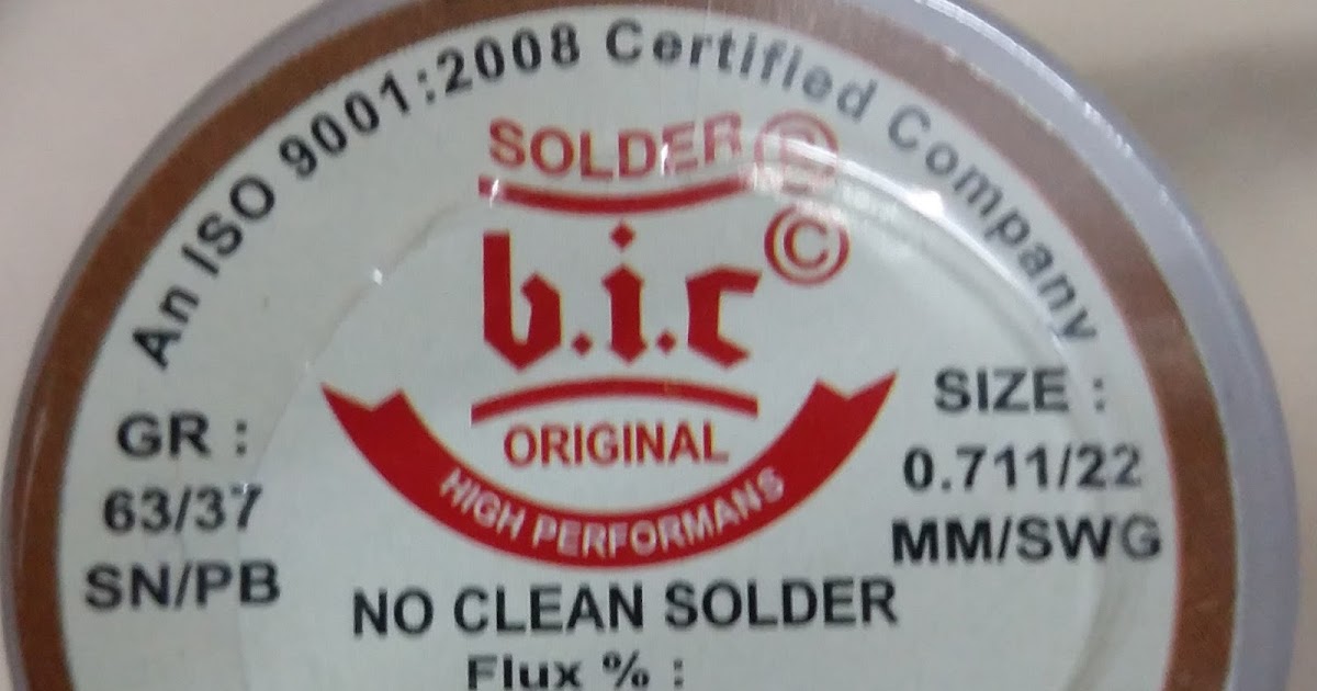 B.I.C Solder Wire, Sticks / Rods, SMD Paste No Clean, Solder Flux and