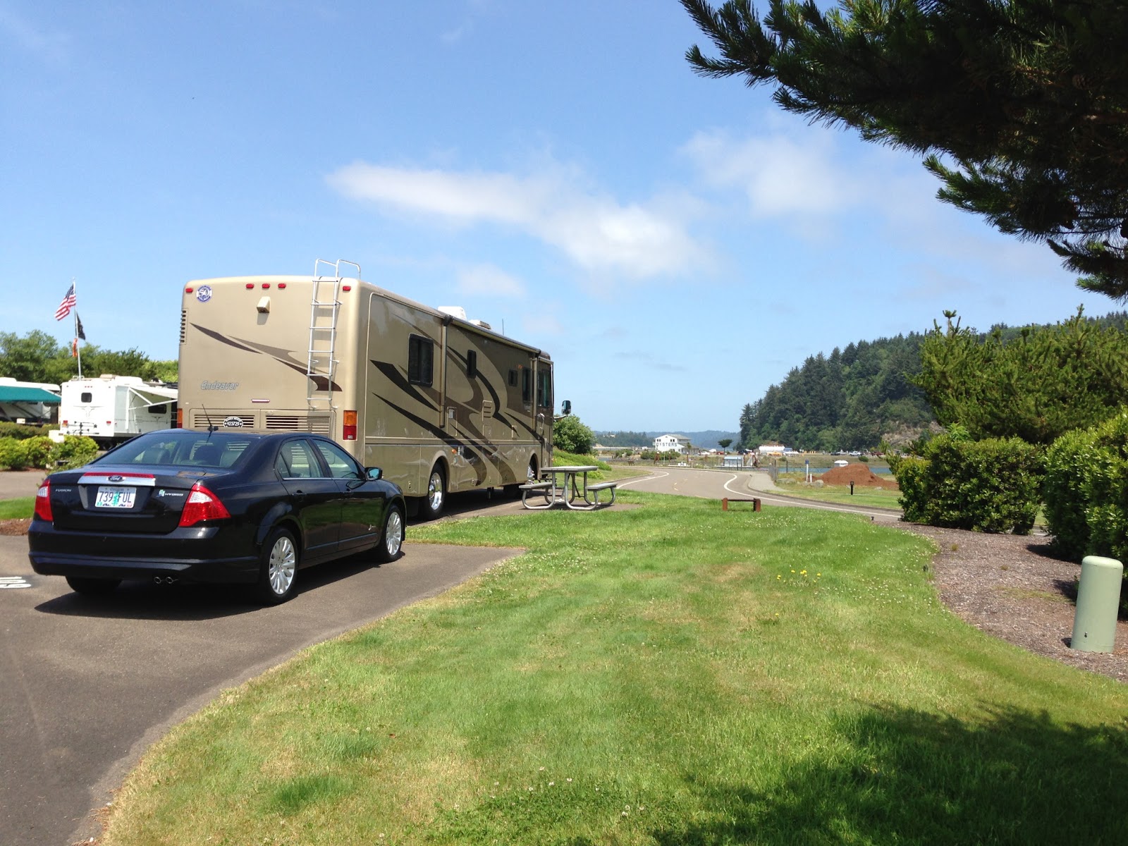 Brett And Paul On the Road Winchester Bay Oregon