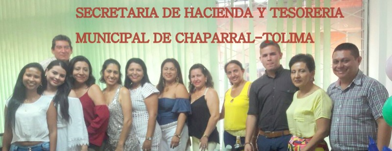 SECRETARIA DE HACIENDA Y TESORERIA MUNICIPAL DE CHAPARRAL TOLIMA
