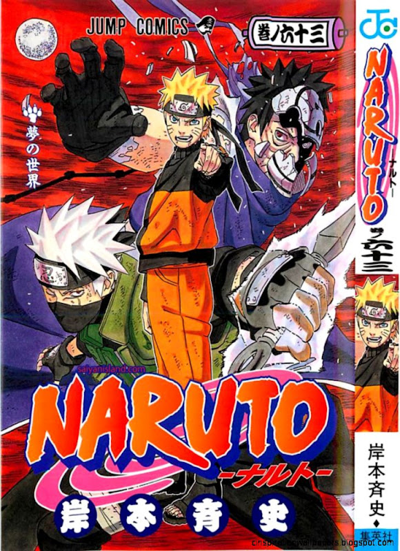 Cover to Naruto manga volume 63
