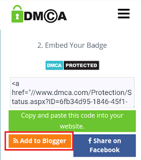 Cara Memasang DMCA Protection di Blogger
