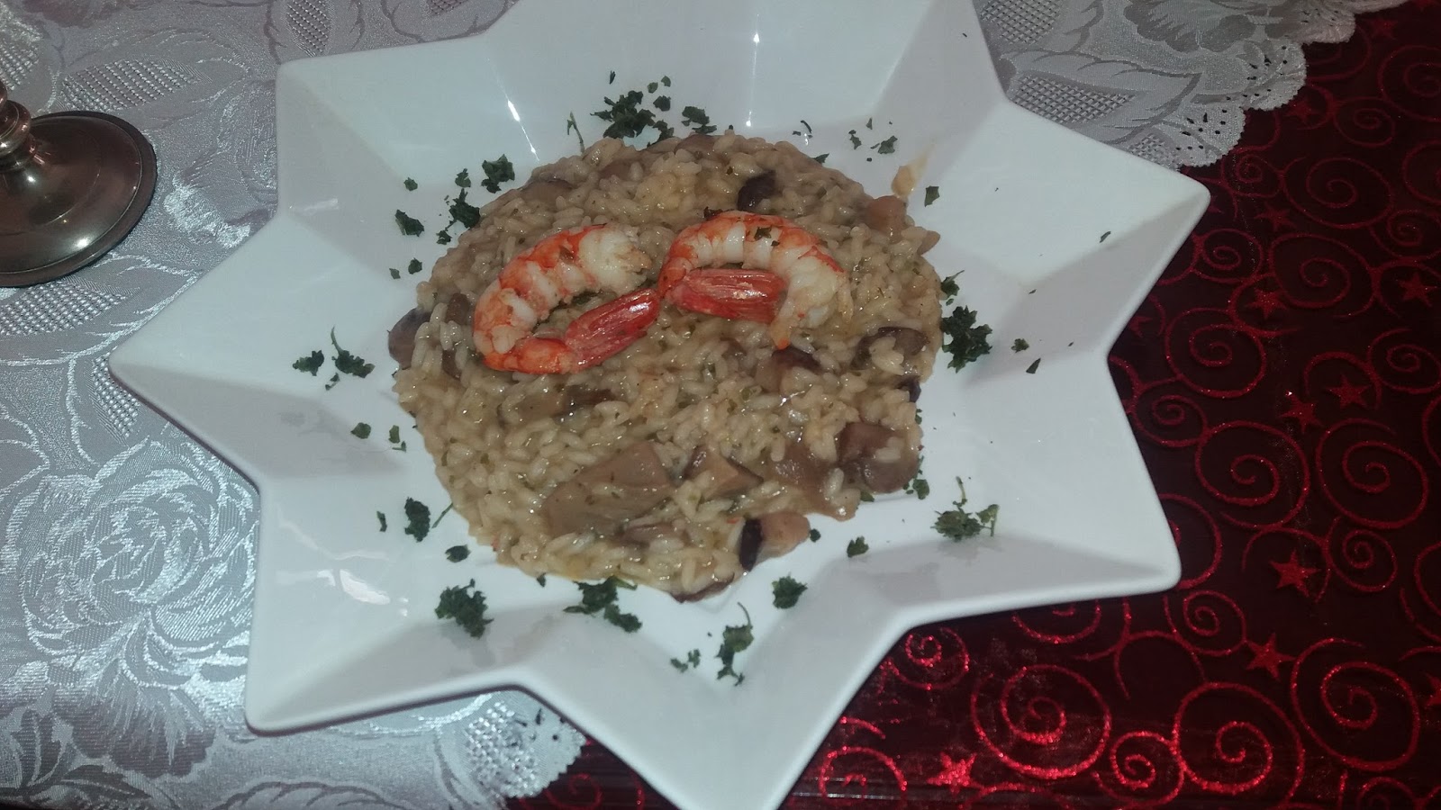 RISOTTO con FUNGHI e GAMBERI!!! Ricetta ed ingredienti dei