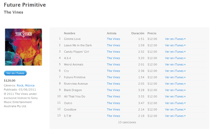The Vines - Future Primitive [iTunes Plus AAC M4A] - PSXDB - LMEPEM