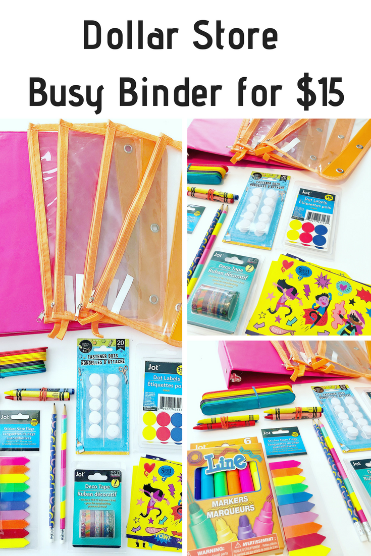 Find the Little Mind: Dollar Store Busy Binder for $15!