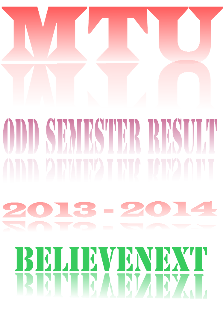 MTU B.tech ODD Semester Result 201617 1st/2nd/3rd/4th