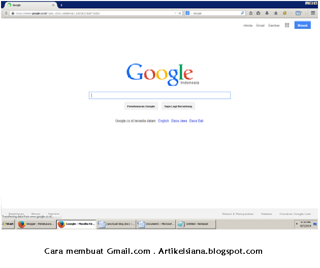 Cara Membuat email (Gmail ) Cara Membuat email (Gmail )