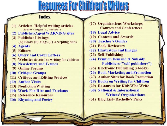 Are you an adult who writes for kids? Visit RESOURCES FOR CHILDREN'S WRITERS